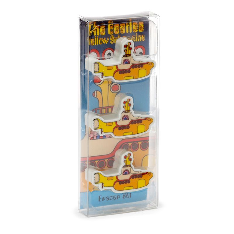 The Beatles - The Beatles Yellow Submarine 3 Piece Eraser Set