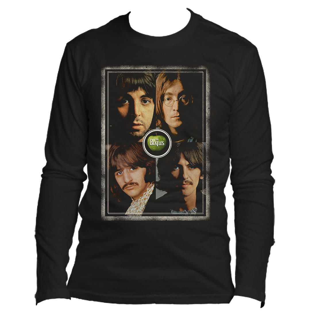 Four Faces Longsleeve T Shirt The Beatles