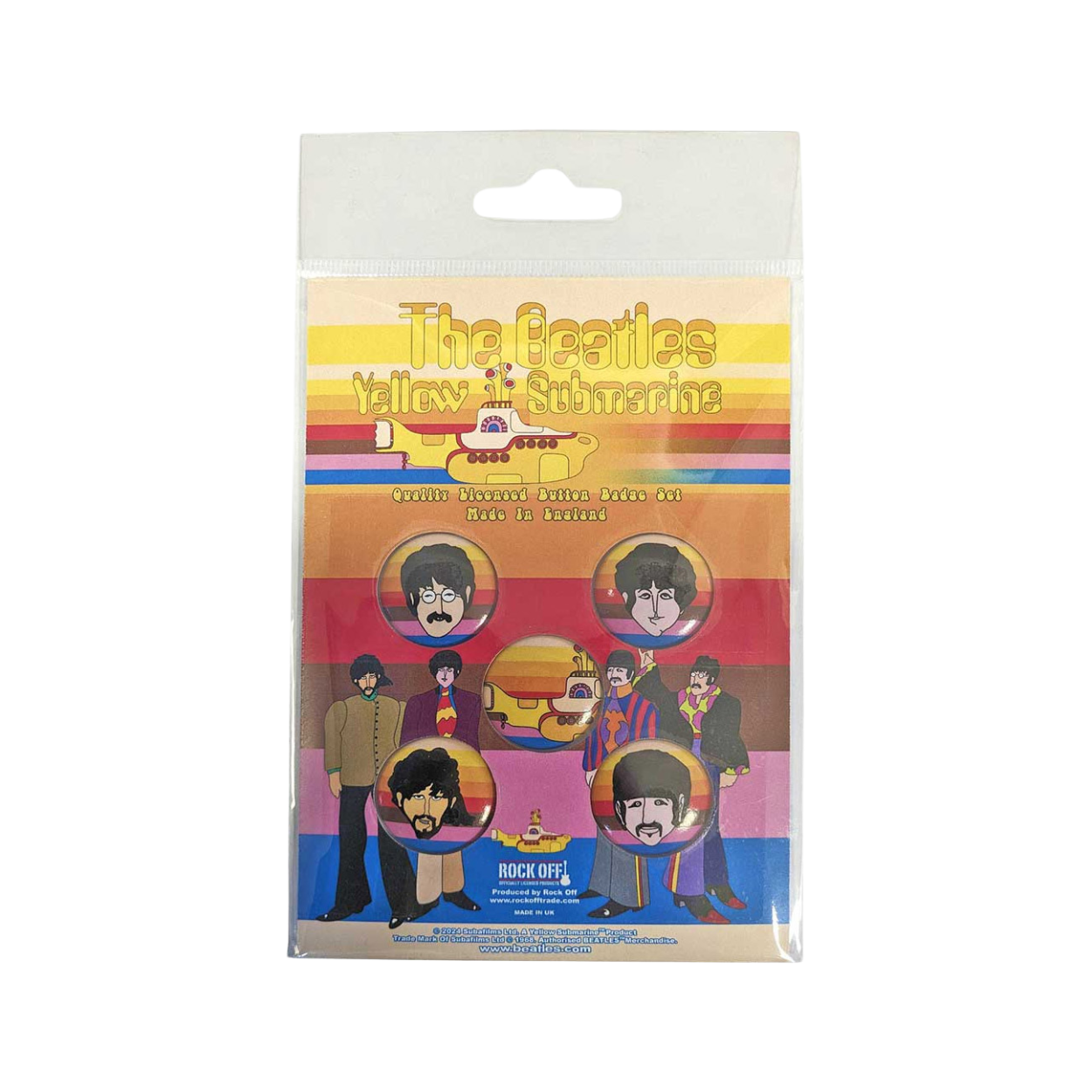 The Beatles - Yellow Submarine Portrait Badge Set