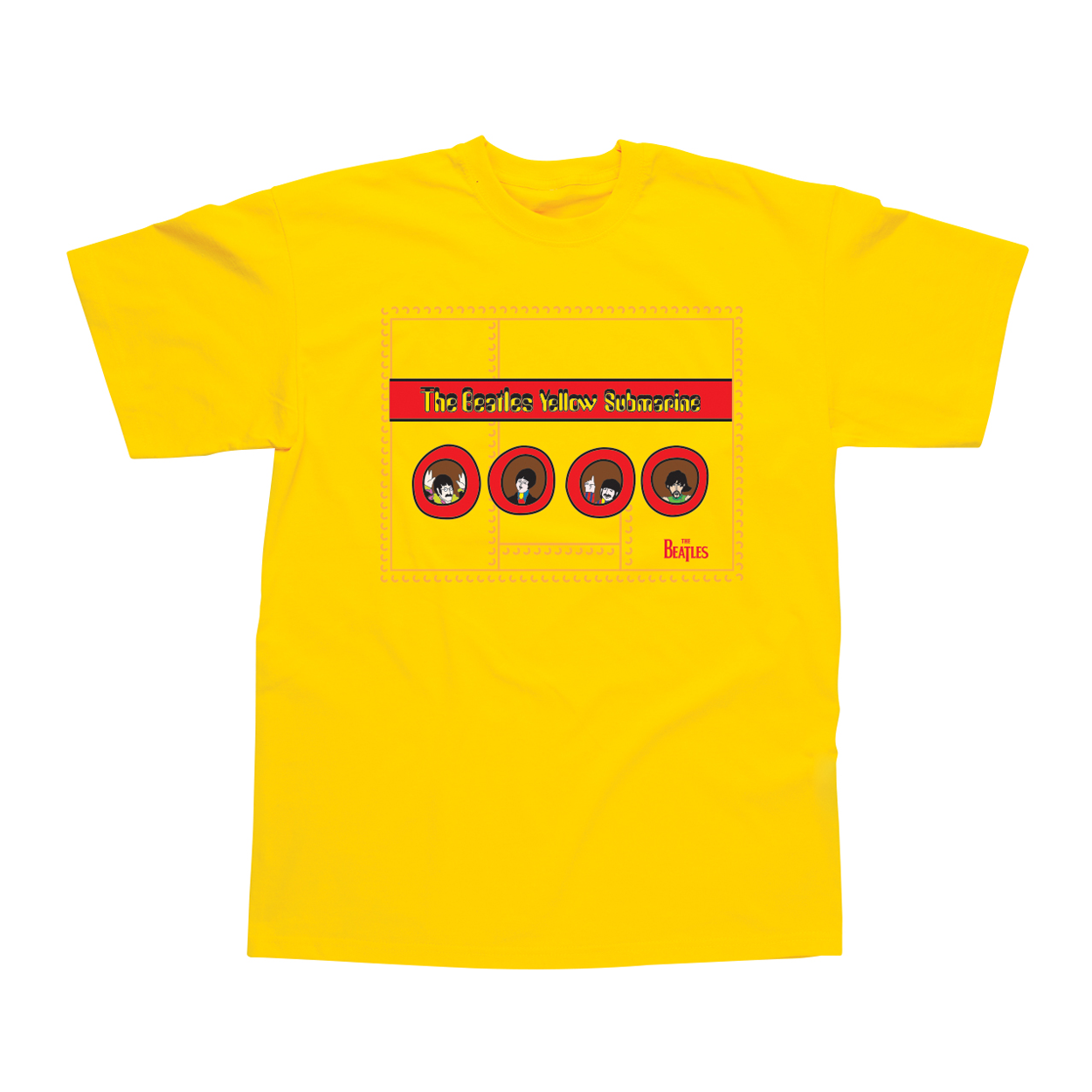 The Beatles - Yellow Submarine Portholes Kids Yellow T-Shirt