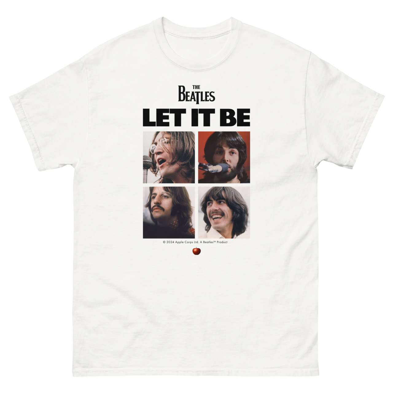 The Beatles - Let It Be Album Graphic White T-Shirt