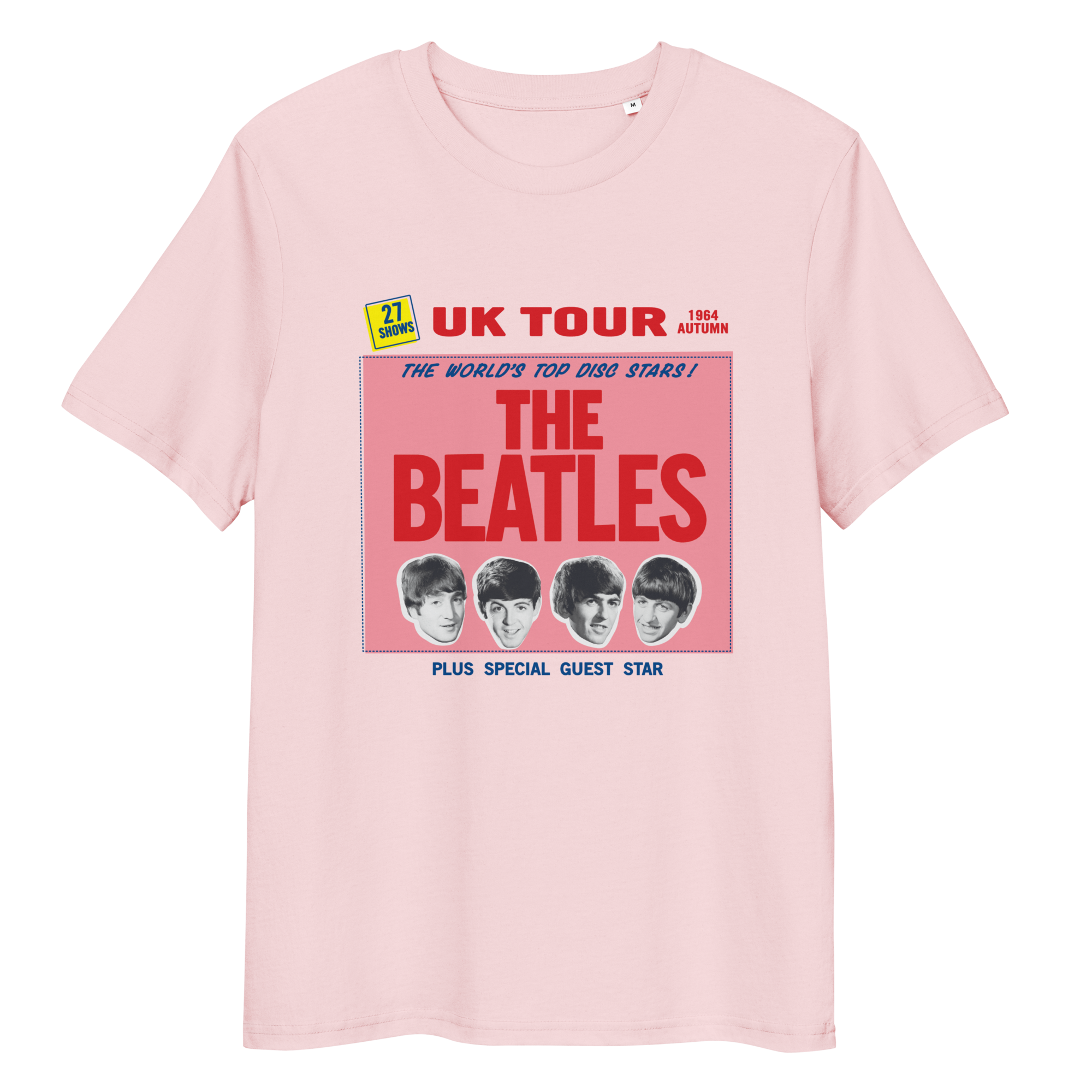 The Beatles - '64 UK Tour Dateback Pink T-Shirt