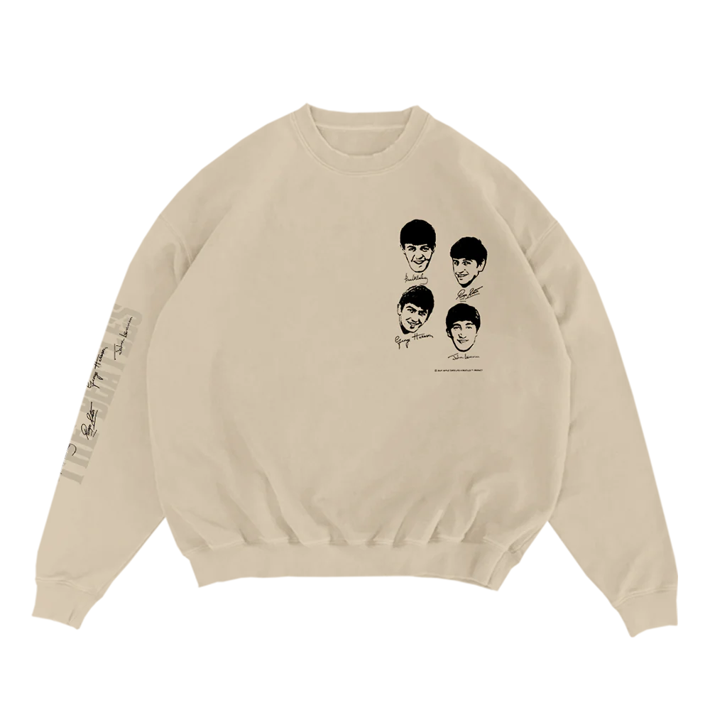 The Beatles - The Beatles 1964 Autograph Sand Crewneck