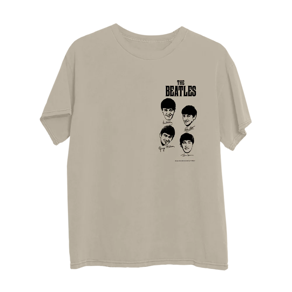 The Beatles 1964 Autograph Sand T-Shirt - The Beatles