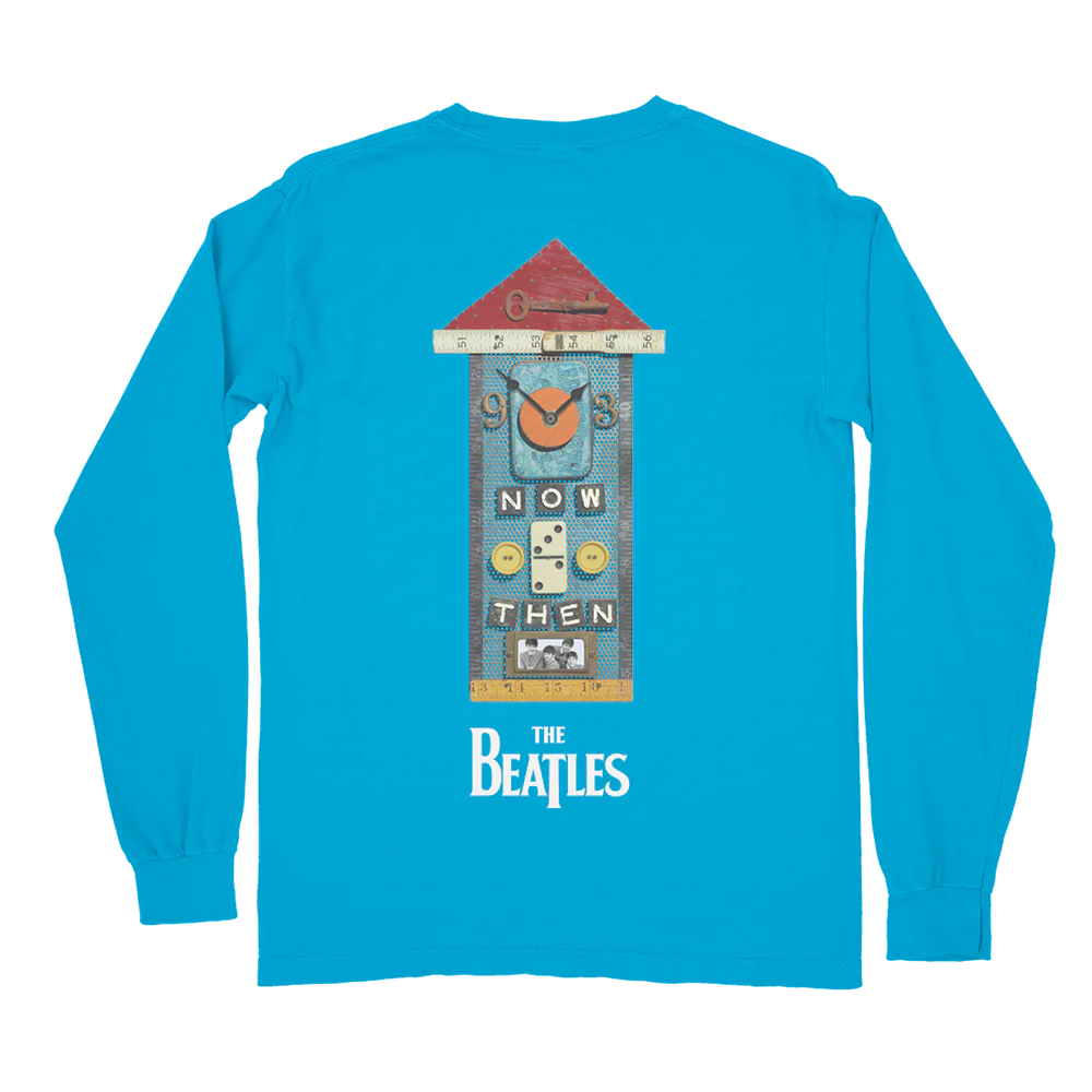The Beatles - Now and Then Clock Blue Longsleeve Shirt