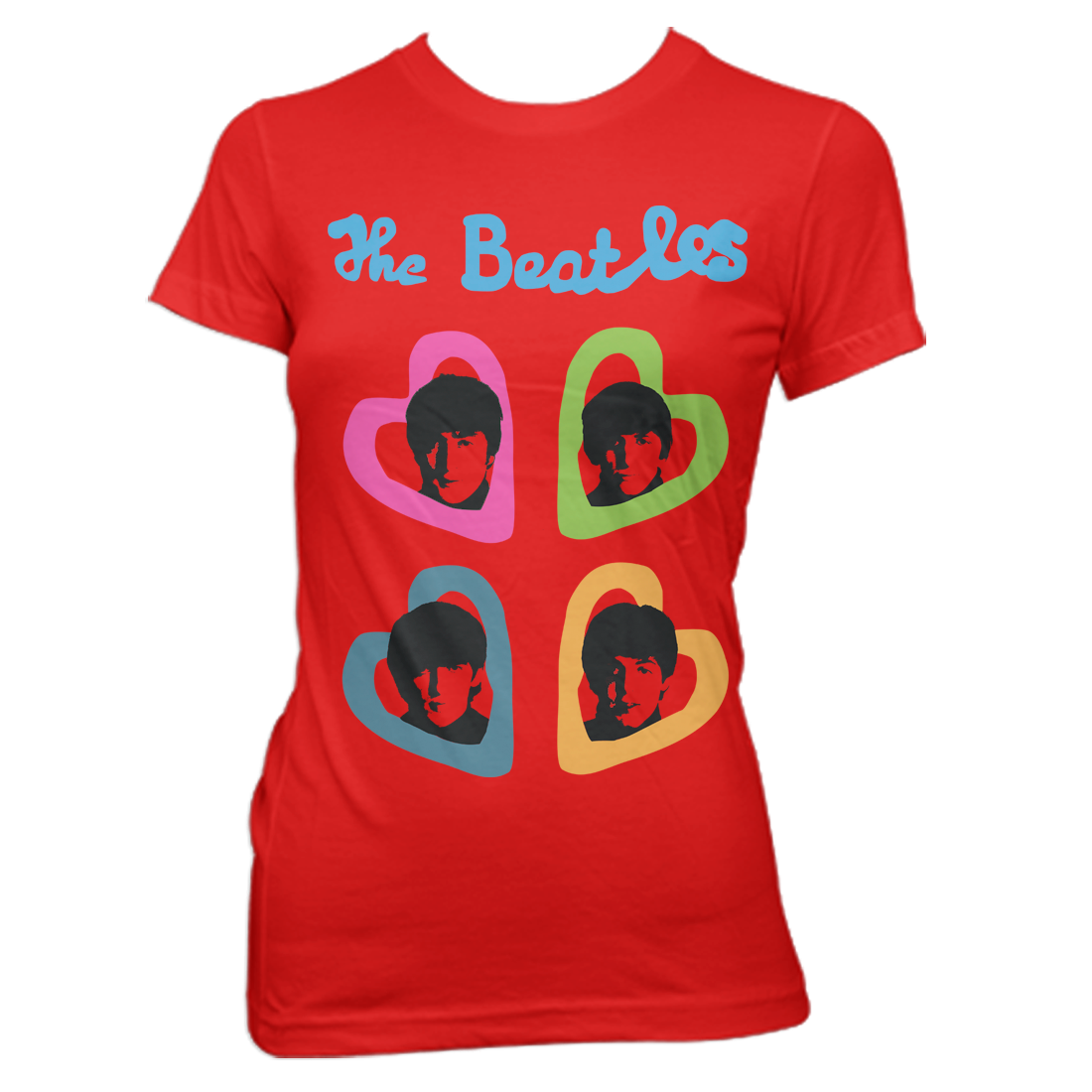 Women’s Heart T-Shirt - The Beatles