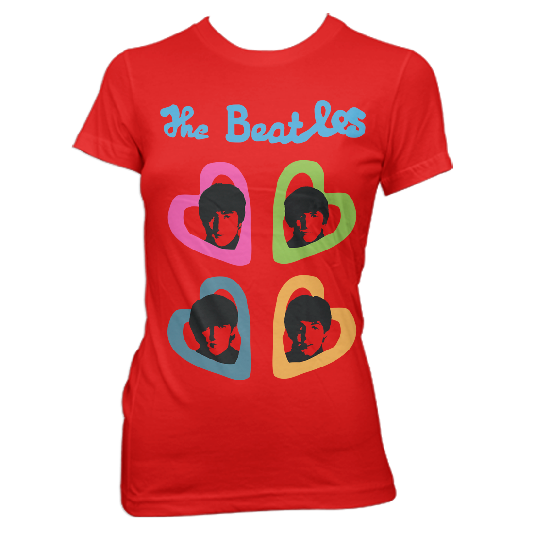 The Beatles - Women's Heart T-Shirt