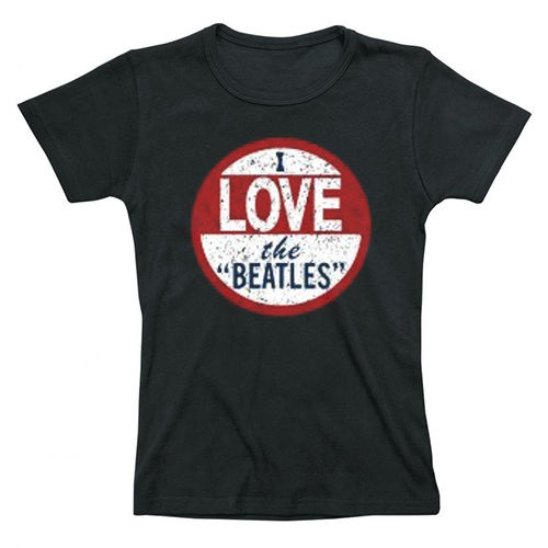The Beatles - Ladies Premium I Love the Beatles T-Shirt.
