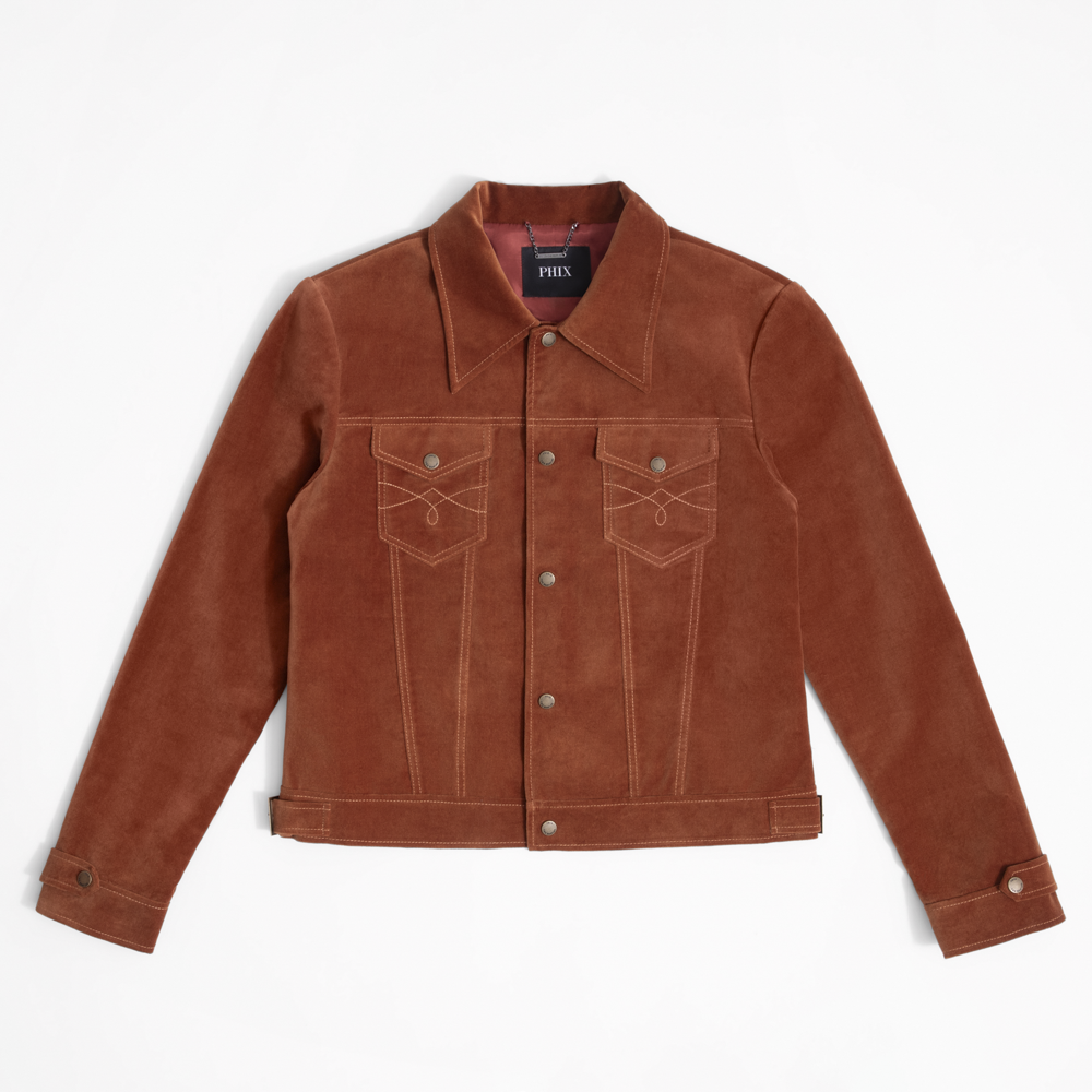The Beatles - Phix X The Beatles Brown Faux Suede Western Jacket