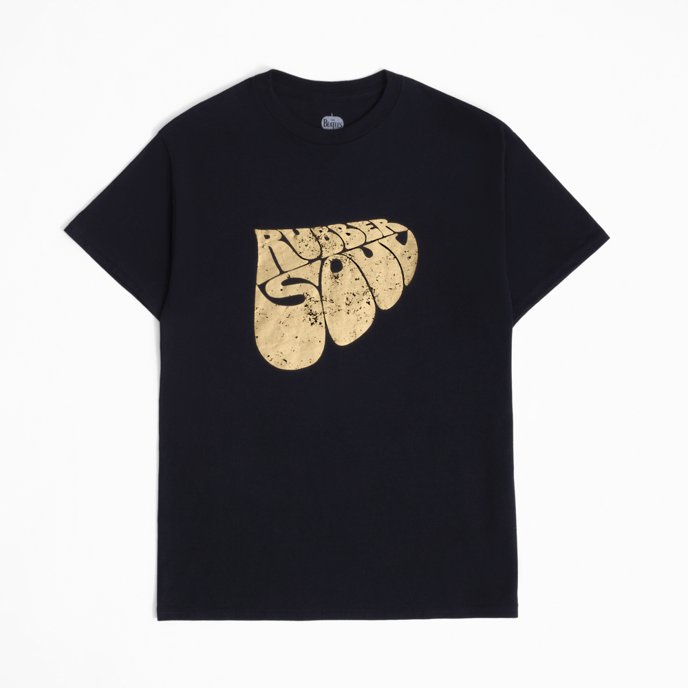 The Beatles - Rubber Soul Black Gold Foil Tee