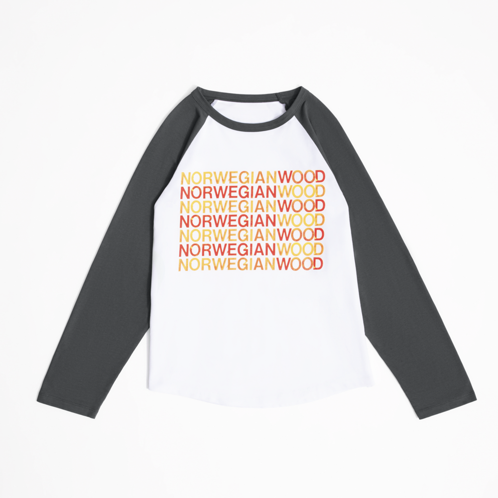 The Beatles - Rubber Soul Norwegian Wood Raglan