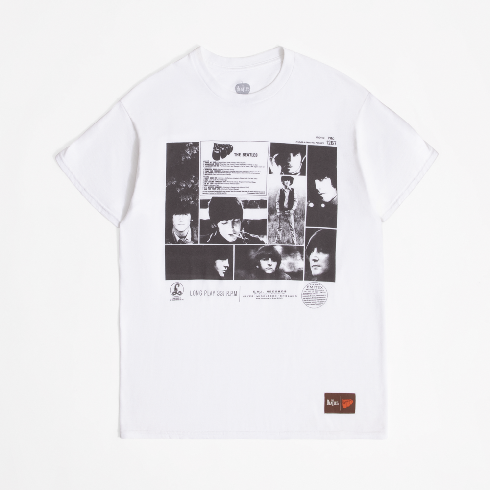The Beatles - Rubber Soul White Montage Tee