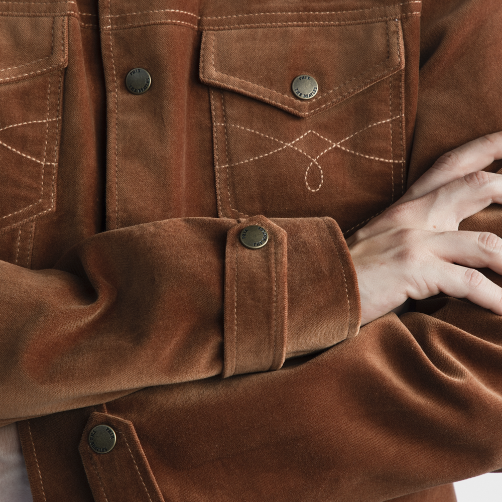 The Beatles - Phix X The Beatles Brown Faux Suede Western Jacket