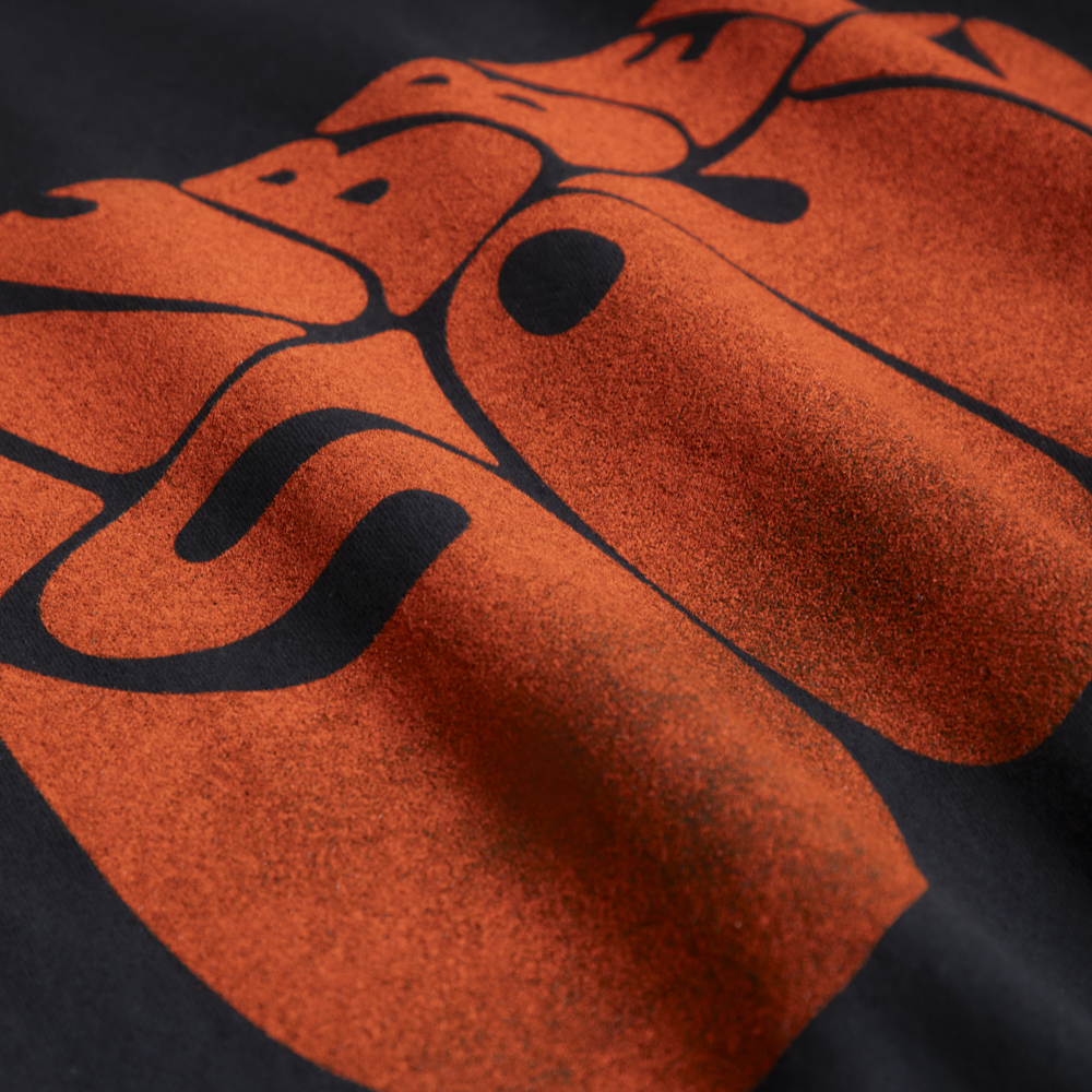 The Beatles - Rubber Soul Black & Orange Distressed Tee