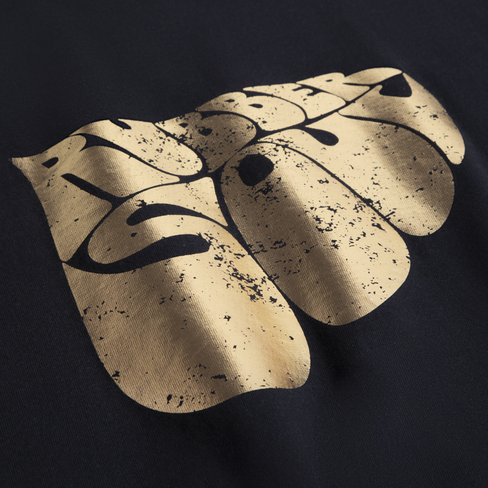The Beatles - Rubber Soul Black Gold Foil Tee