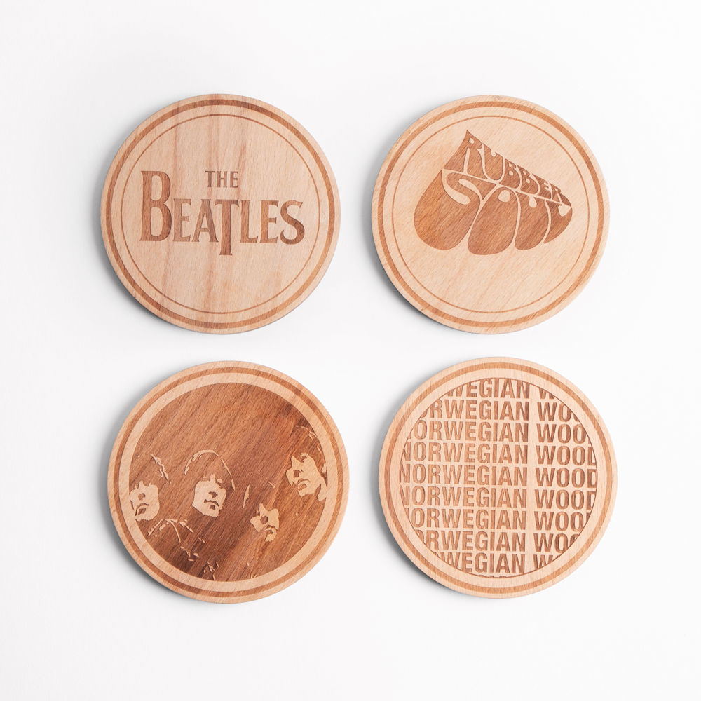 The Beatles - Rubber Soul Set Of 4 Coasters