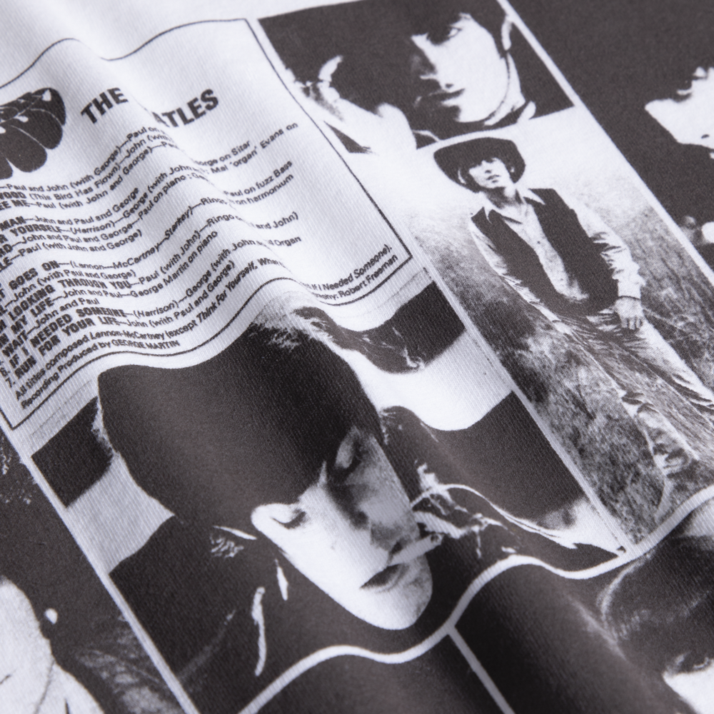 The Beatles - Rubber Soul White Montage Tee