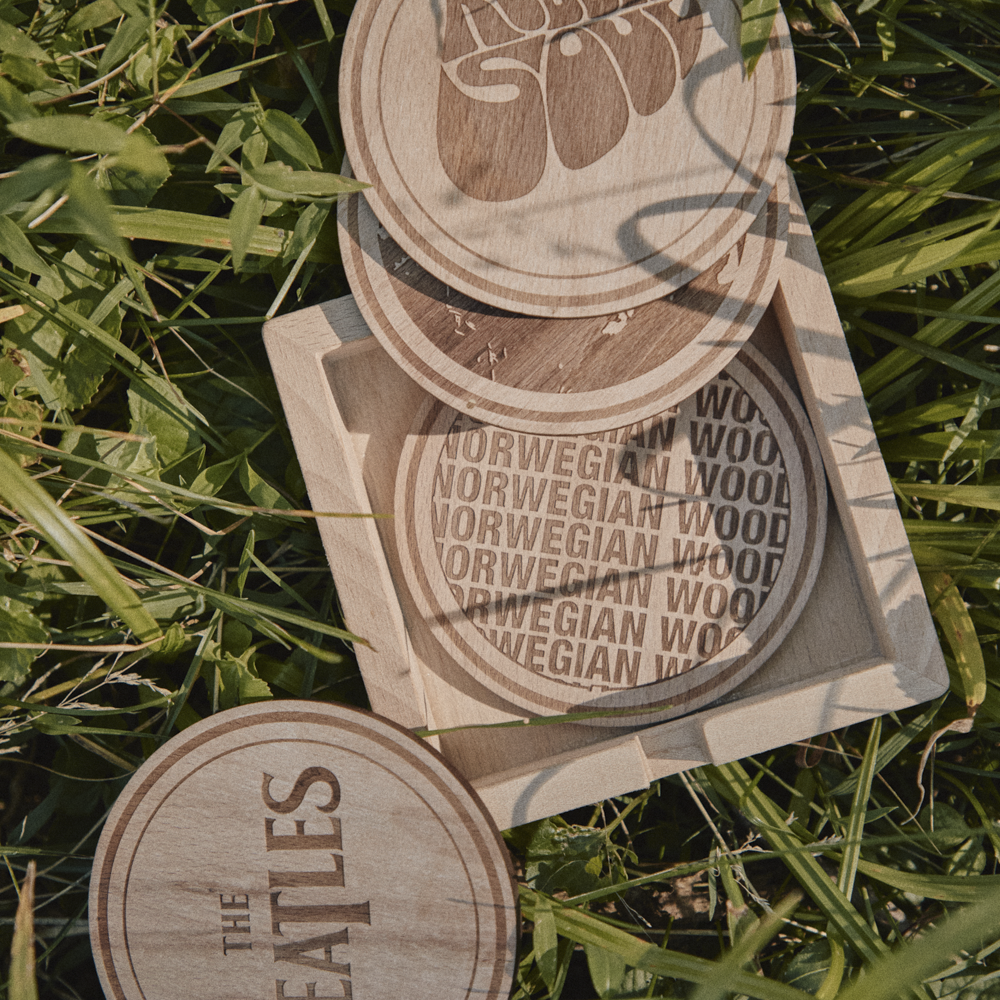 The Beatles - Rubber Soul Set Of 4 Coasters