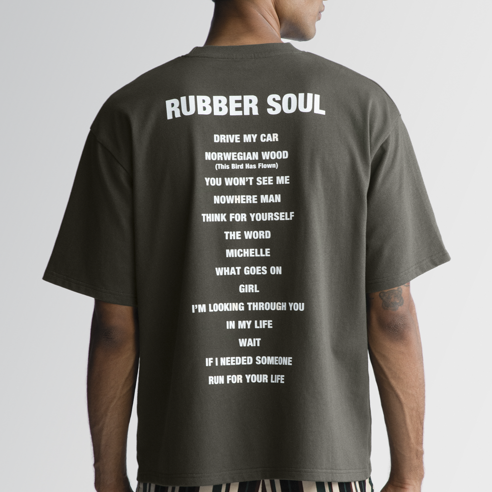 The Beatles - Rubber Soul Boxy Tracklist Tee