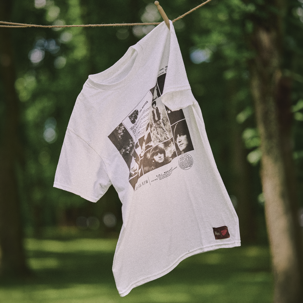 The Beatles - Rubber Soul White Montage Tee