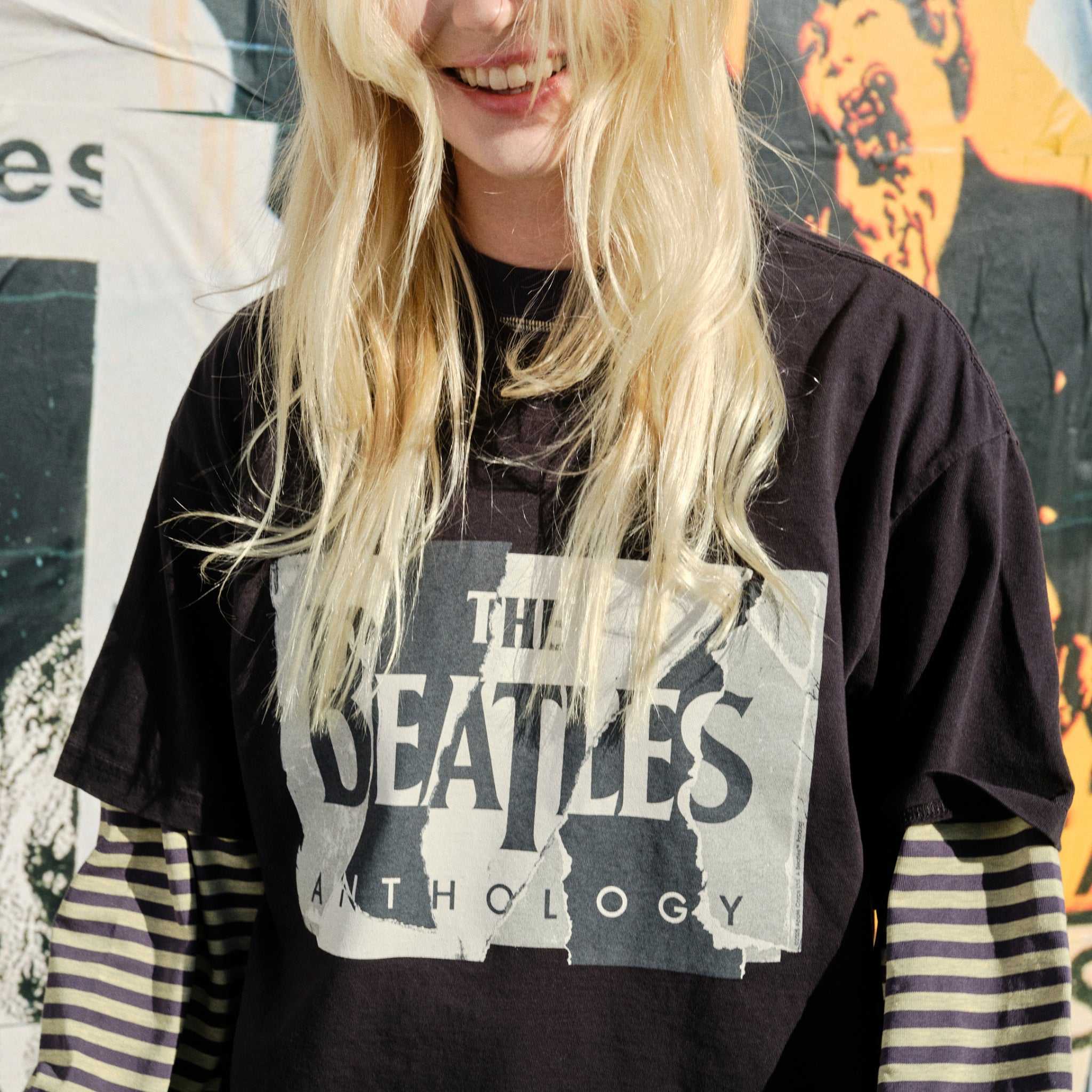 The Beatles - Anthology Black Logo T-Shirt