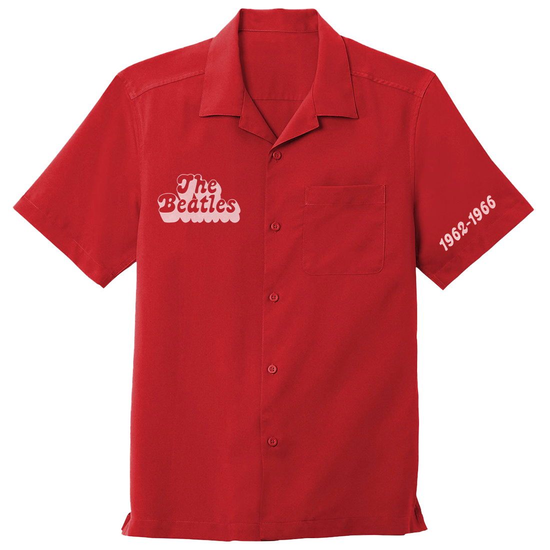 The Beatles - Red Album Revere Collar Shirt