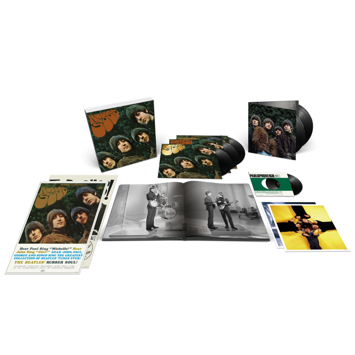 The Beatles - Rubber Soul - Special Edition Super Deluxe: 5LP + 7" Single Box Set + Posters + Art Cards