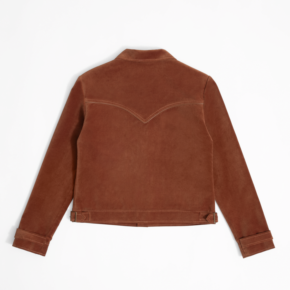 The Beatles - Phix X The Beatles Brown Faux Suede Western Jacket