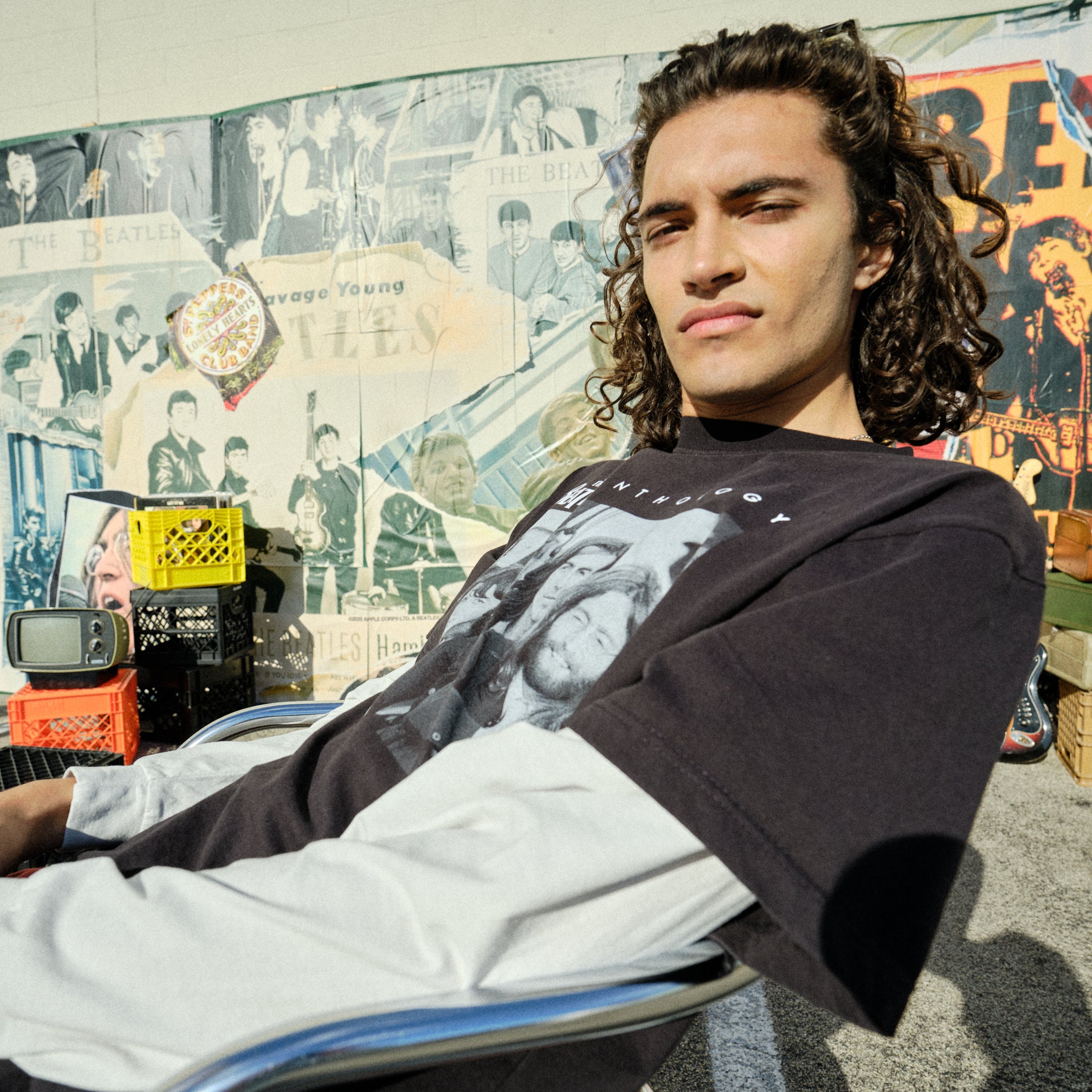 The Beatles - Anthology Black Layered Long Sleeve