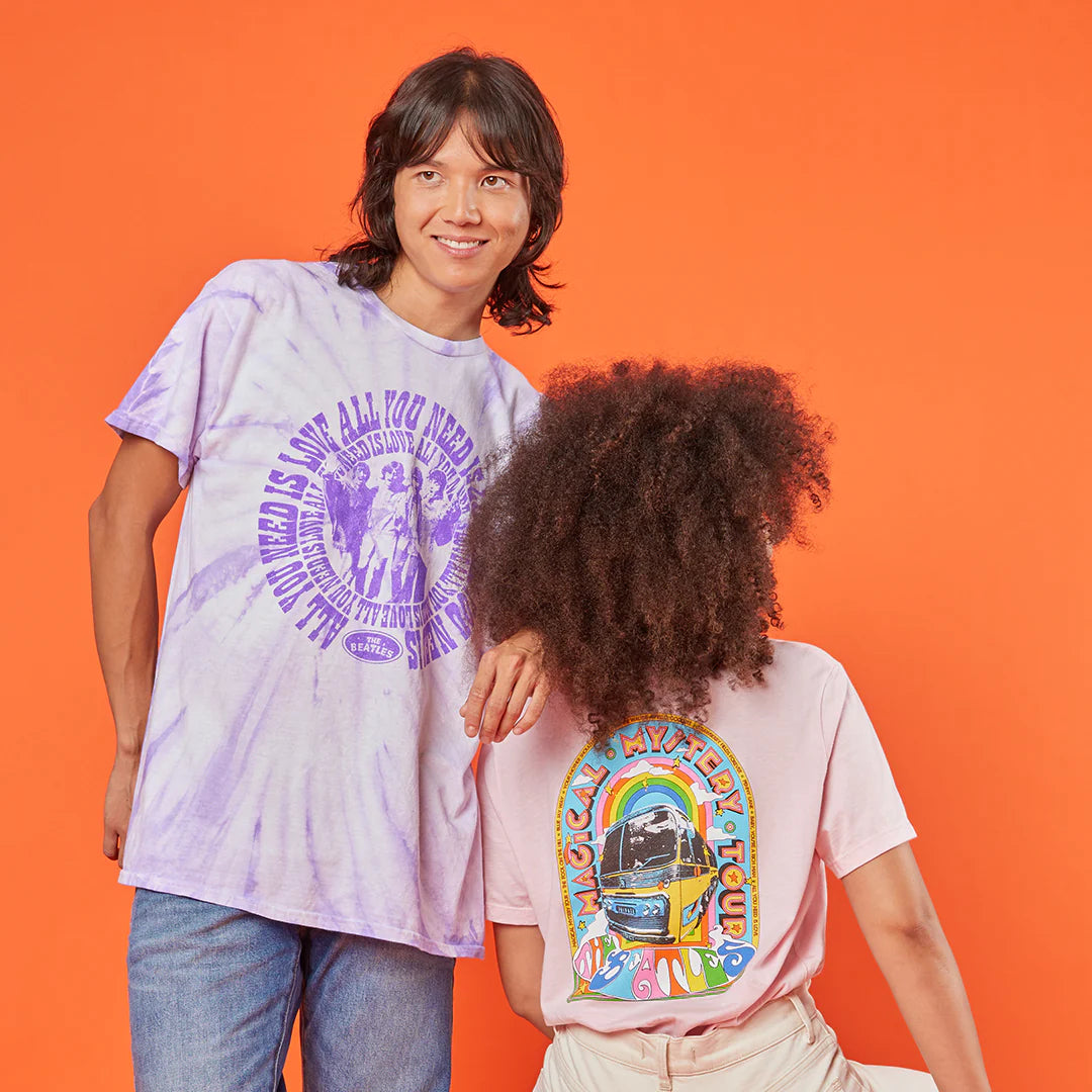 The Beatles - Star Bus Missy Pink T-Shirt