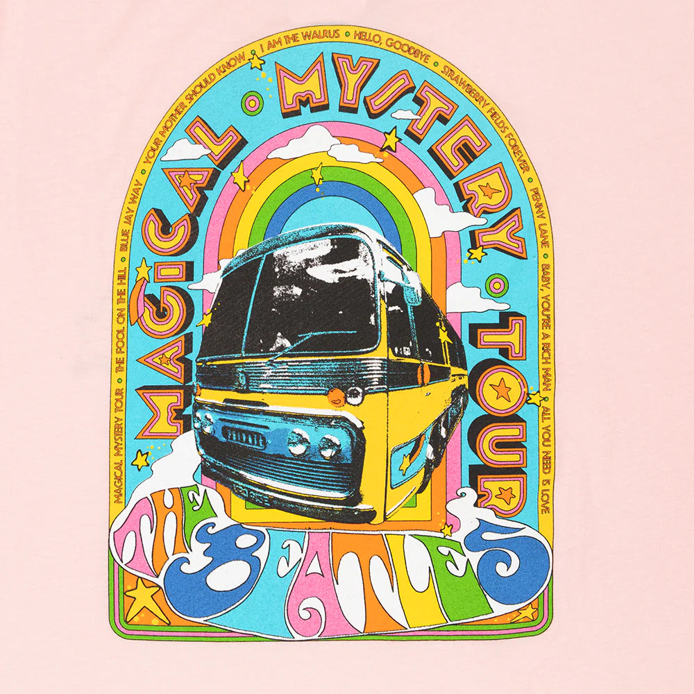 The Beatles - Star Bus Missy Pink T-Shirt