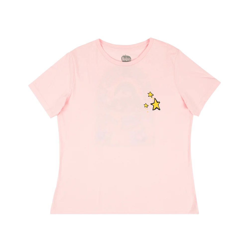 The Beatles - Star Bus Missy Pink T-Shirt