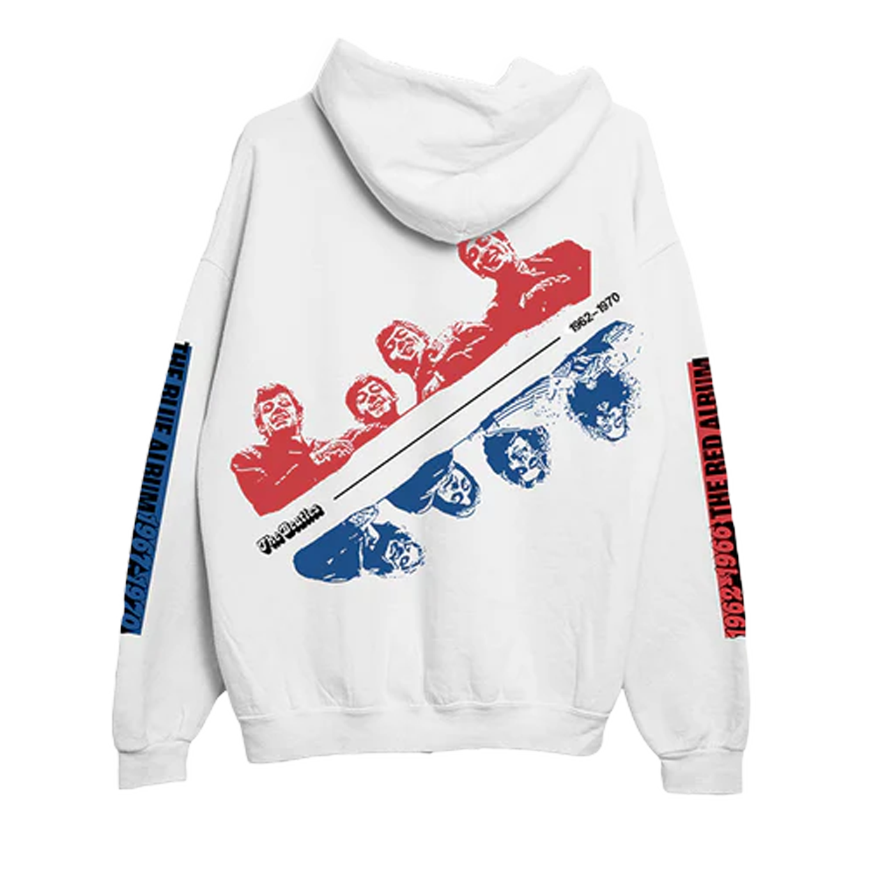 The Beatles - Red & Blue White Hoodie