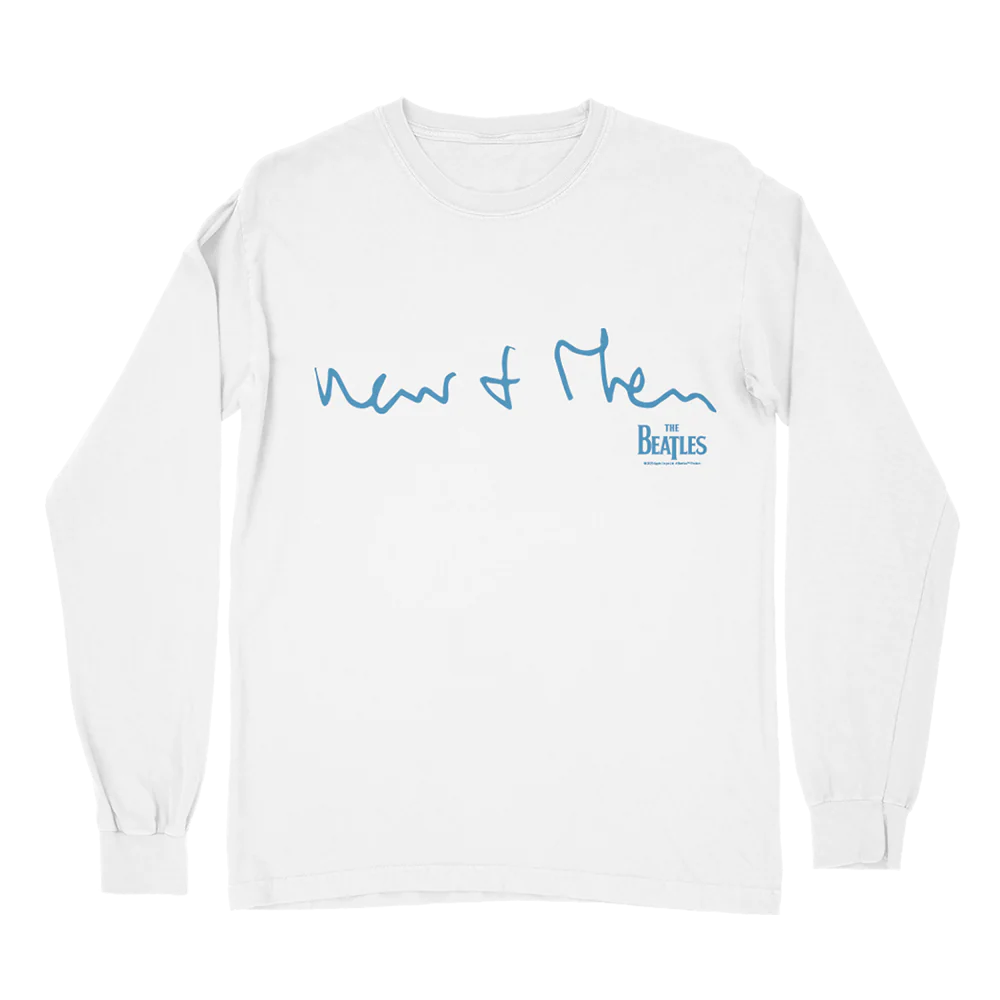 The Beatles - Now and Then Clock White Longsleeve Shirt