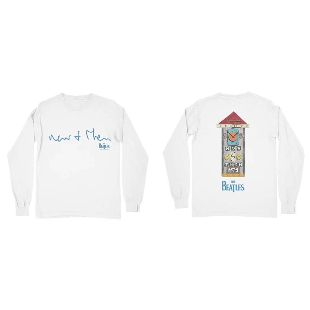 The Beatles - Now and Then Clock White Longsleeve Shirt