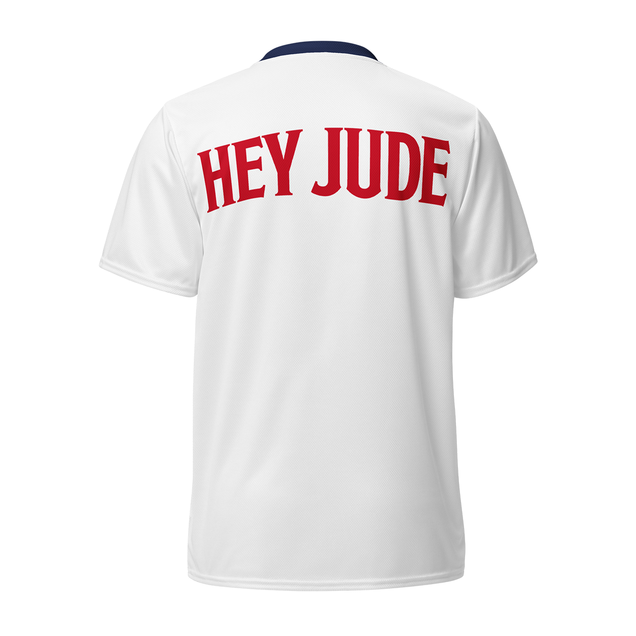 The Beatles - White & Navy Hey Jude Beatles Football Jersey
