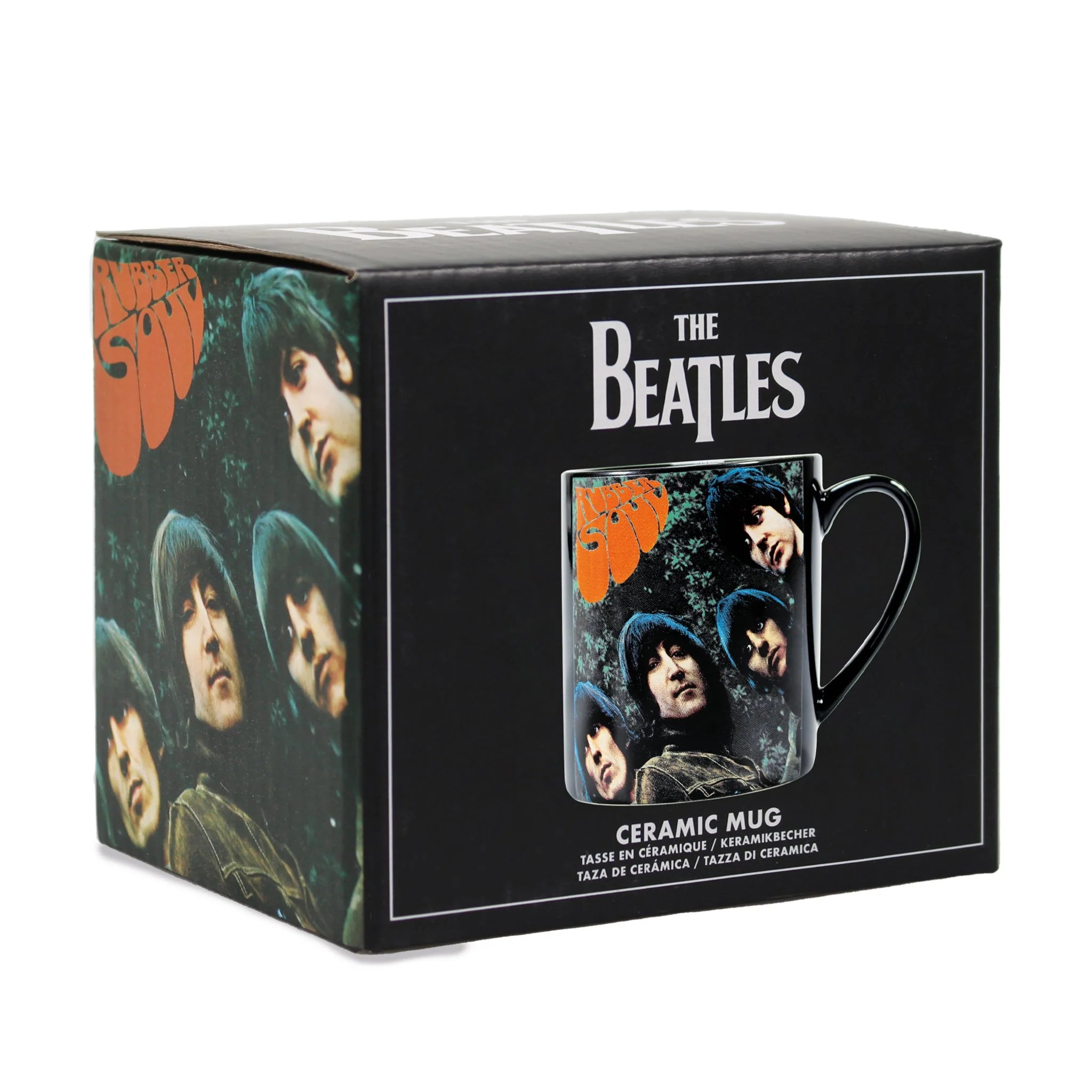 The Beatles - Rubber Soul Black Mug