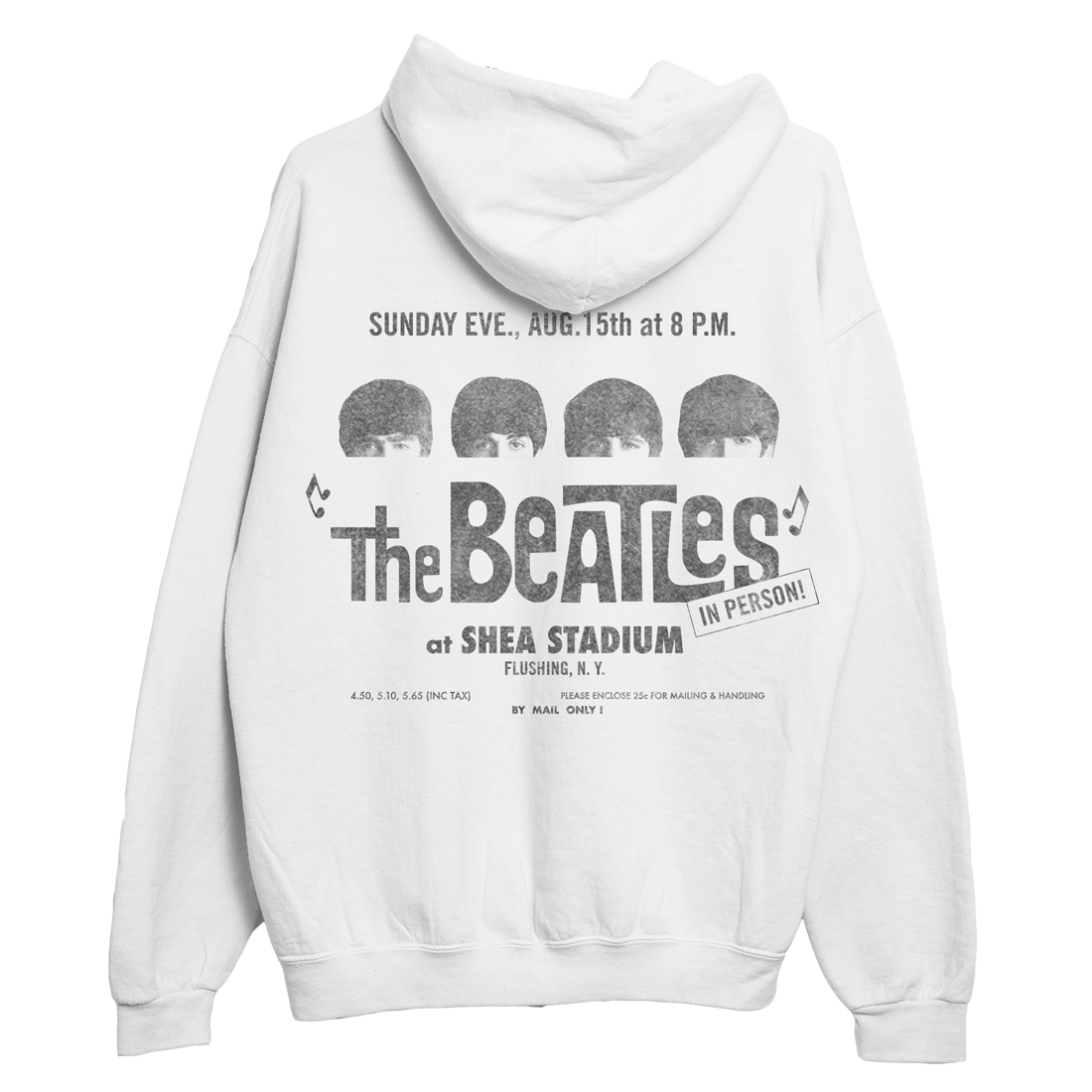 The Beatles - Shea Stadium Anniversary White Hoodie