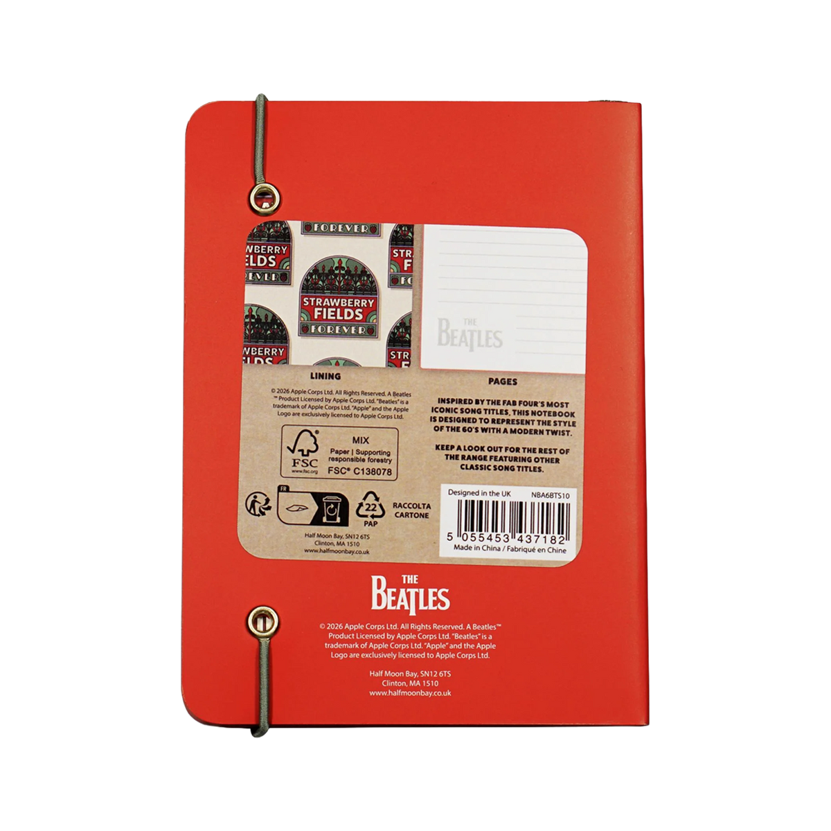 The Beatles - Strawberry Fields Softcover Notebook