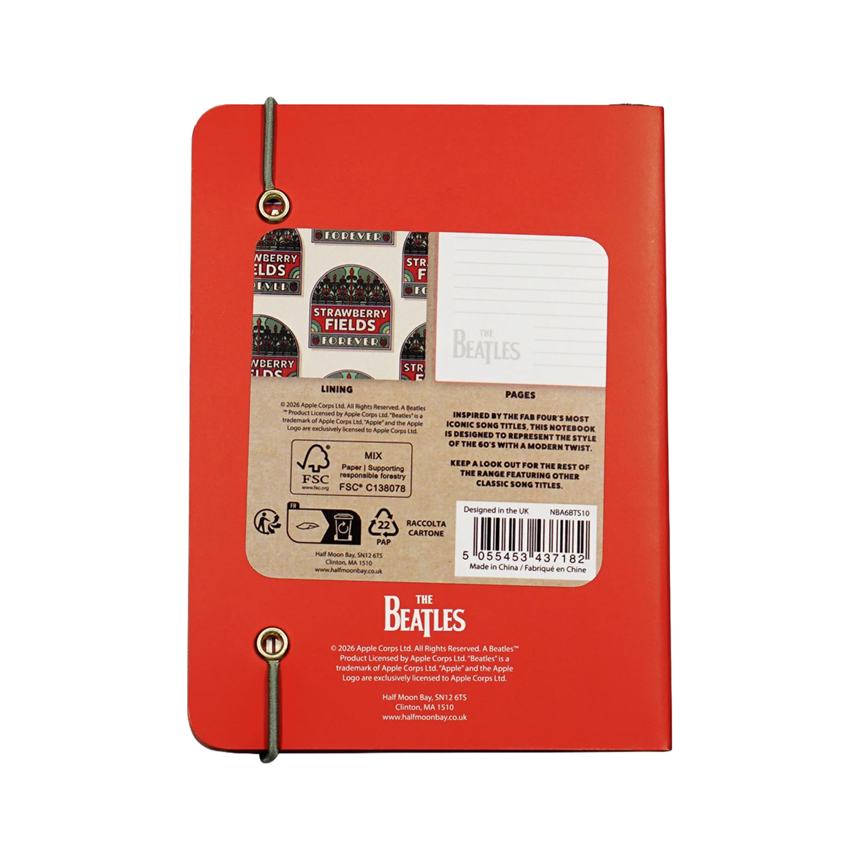 The Beatles - Strawberry Fields Softcover Notebook