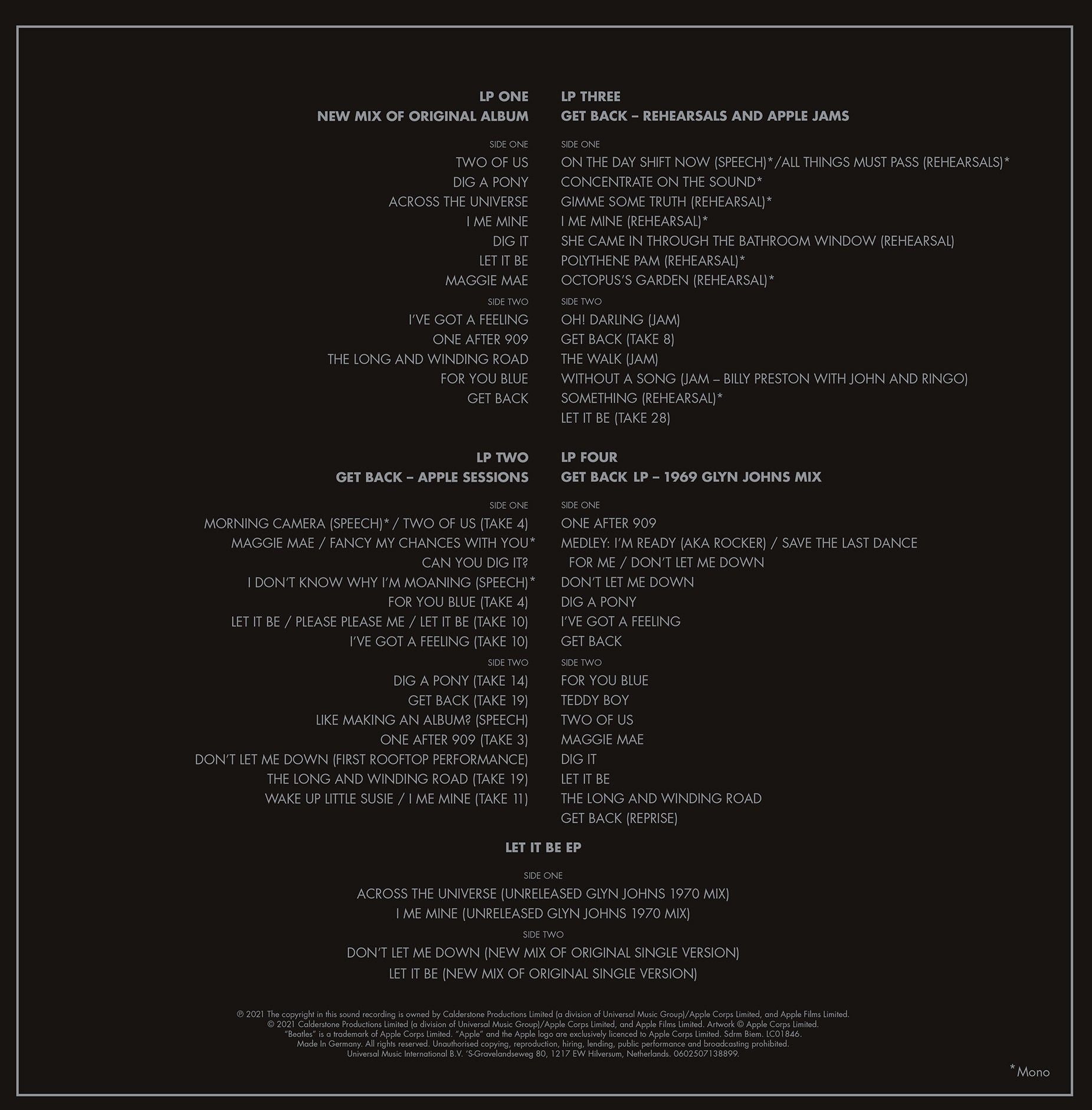 Let It Be – Special Edition (Super Deluxe Vinyl) - The Beatles