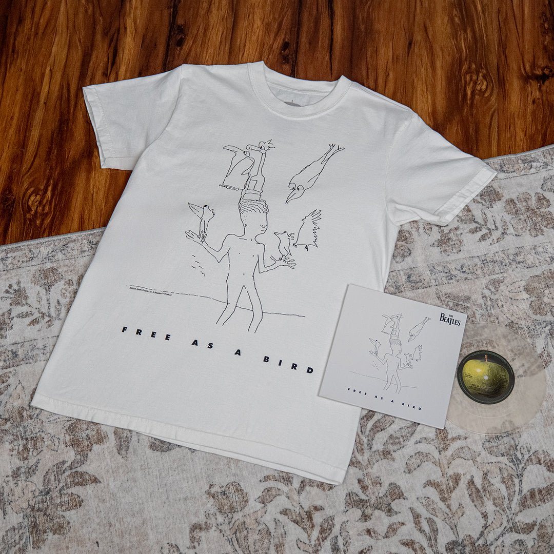 Free As A Bird / Real Love [2025 Mixes]: 7" Vinyl + Free As A Bird T-Shirt