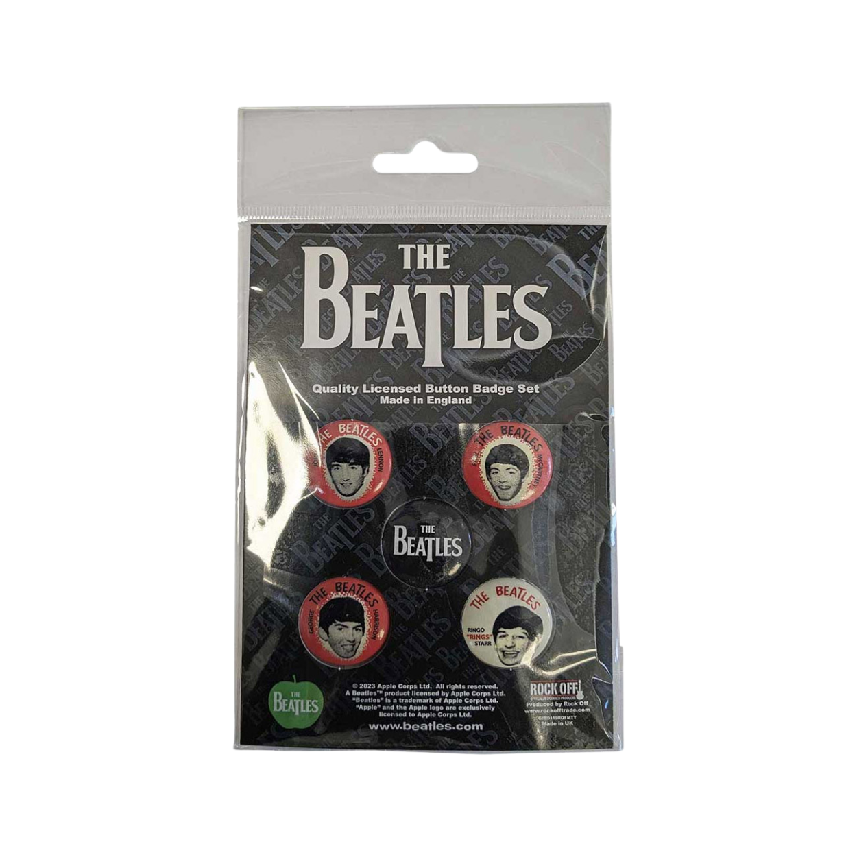 The Beatles - Vintage Portrait Badge Set