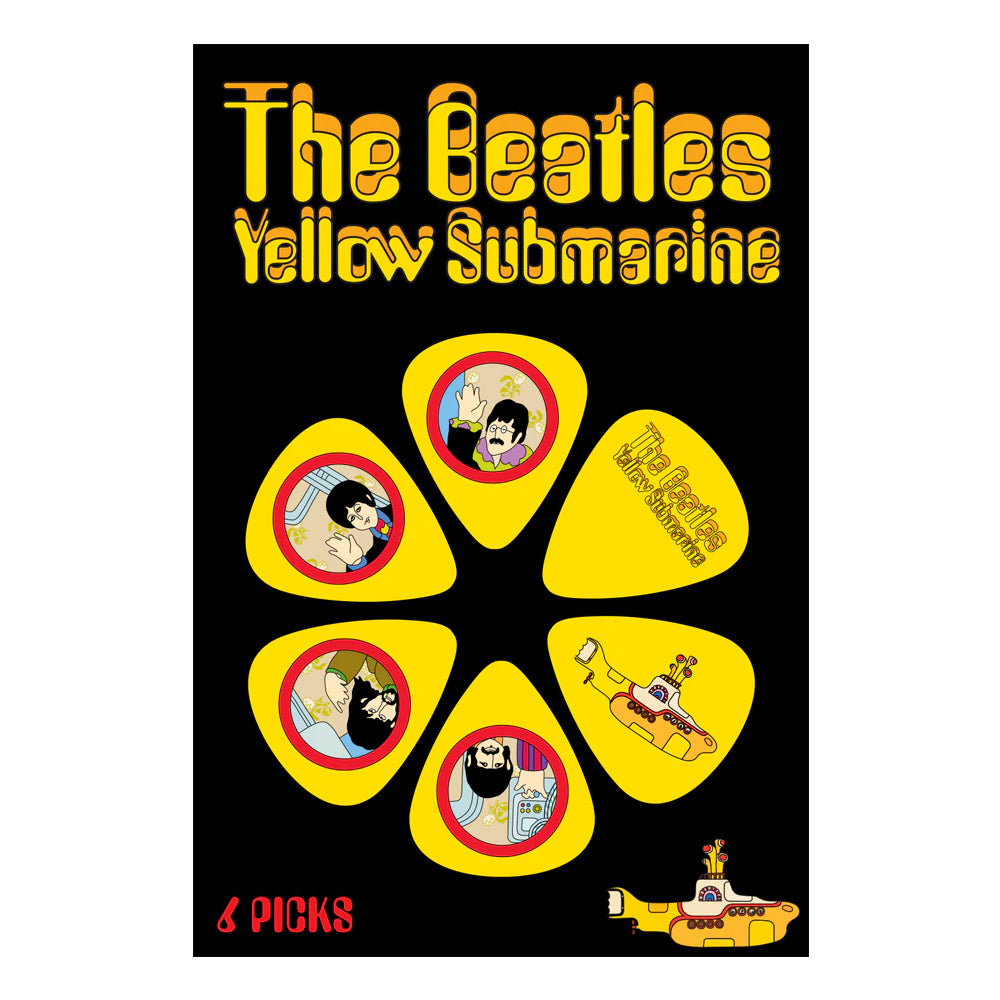 The Beatles - The Beatles Yellow Submarine Yellow Guitar Picks - 6 Pack