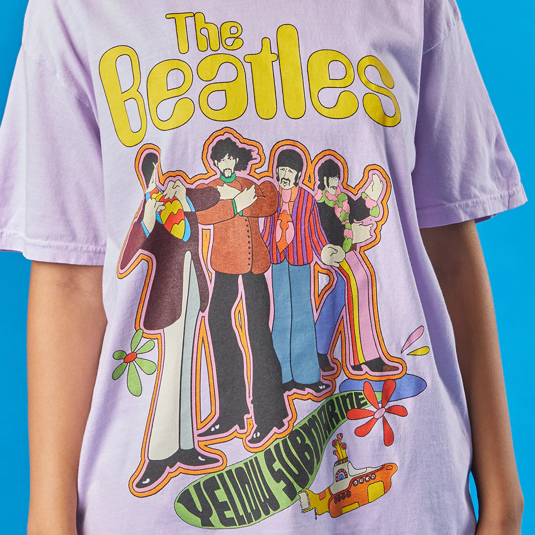 The Beatles - Yellow Submarine Purple T-Shirt