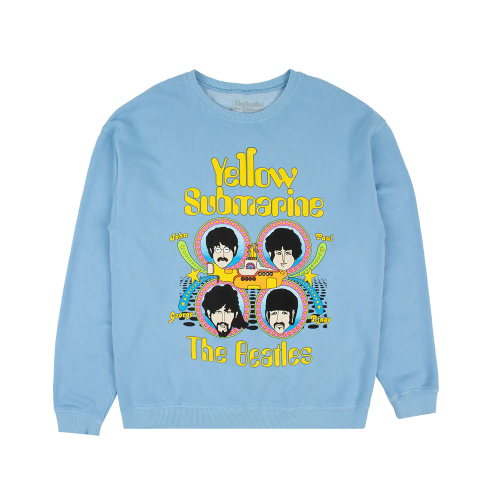 Yellow Submarine Blue Crewneck Sweatshirt - The Beatles