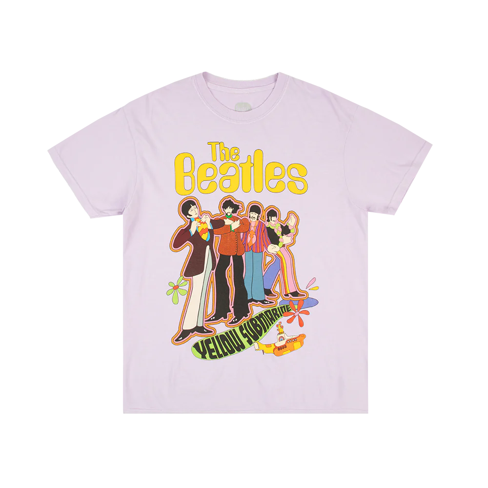 The Beatles - Yellow Submarine Purple T-Shirt