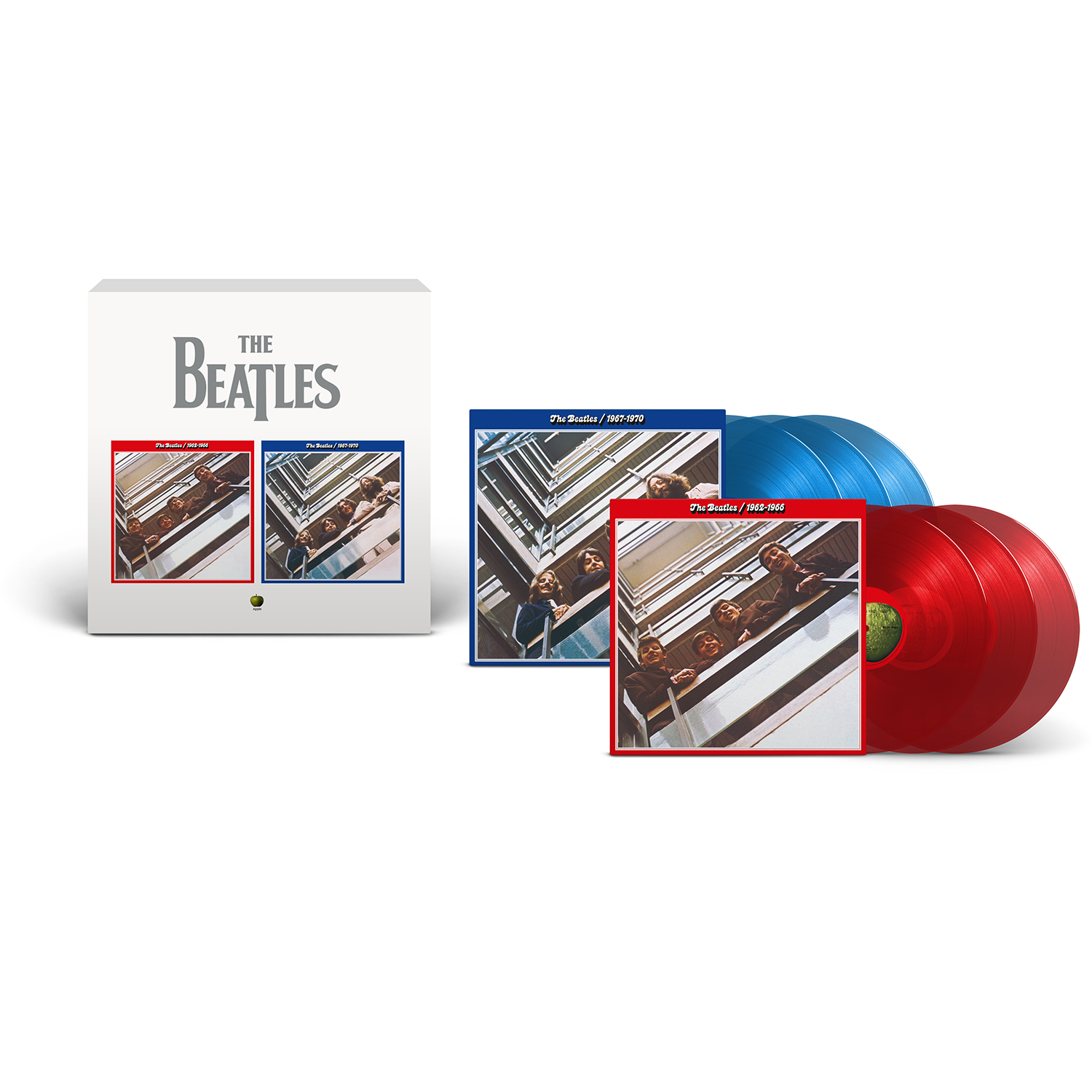The Beatles - The Beatles 1962–1966 & The Beatles 1967-1970 (2023 Edition) Limited Edition 6LP Colour Red & Blue Albums