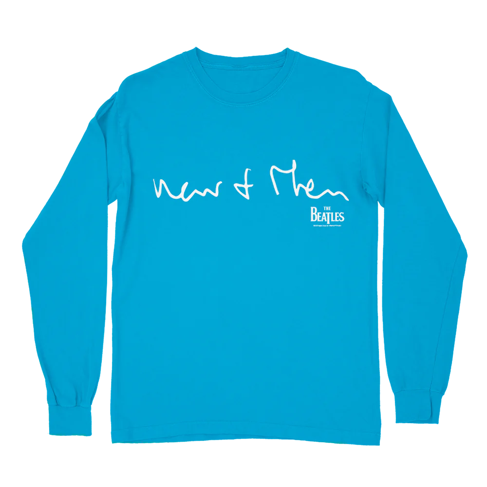 The Beatles - Now and Then Clock Blue Longsleeve Shirt