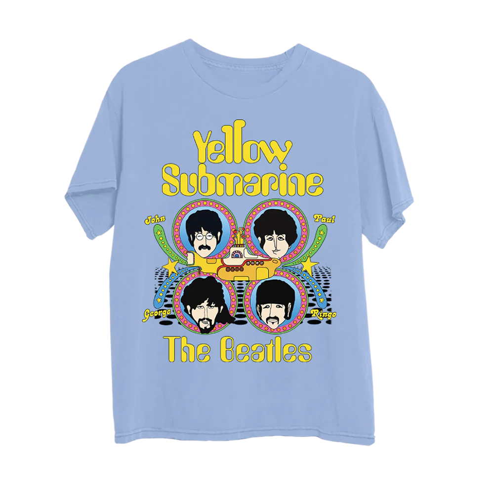 The Beatles - Yellow Submarine Blue T-Shirt